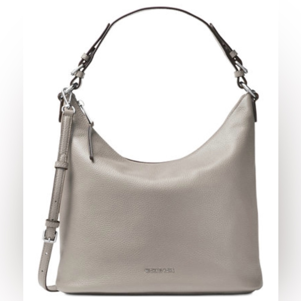 NWT MICHAEL KORS Lupita Large Hobo Grey Bag